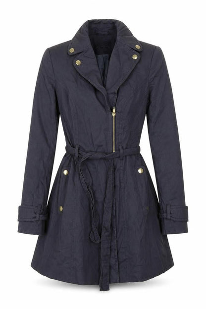 Womens UK Size 6 New Look Blue Overcoat