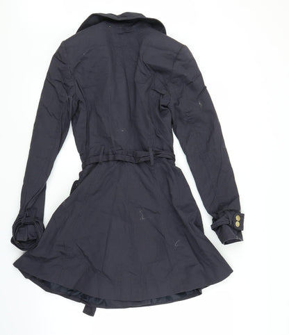 Womens UK Size 6 New Look Blue Overcoat