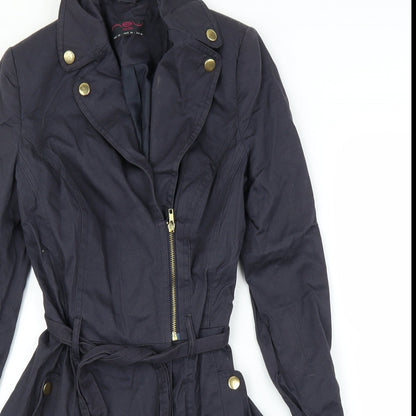 Womens UK Size 6 New Look Blue Overcoat