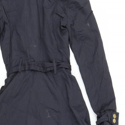 Womens UK Size 6 New Look Blue Overcoat