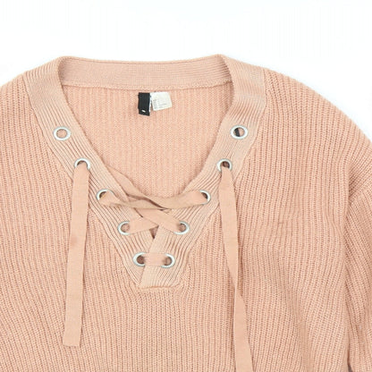 H&M Womens Pink   Pullover Jumper Size S