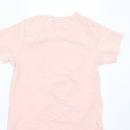 Pep&Co Girls Pink   Basic T-Shirt Size 7 Years