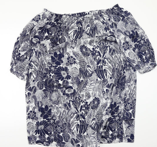Womens UK Size 12 H&M Black Basic Blouse