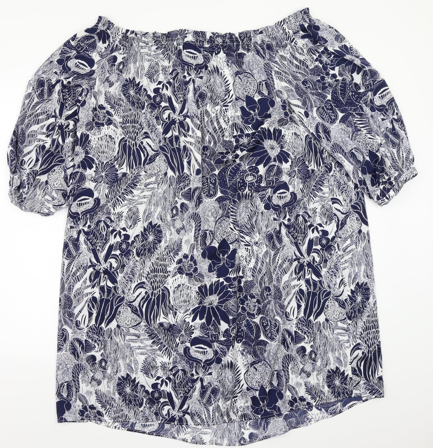 Womens UK Size 12 H&M Black Basic Blouse