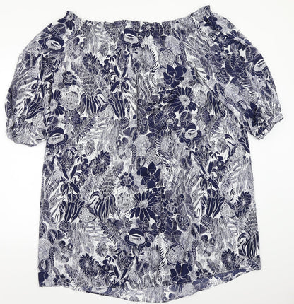 Womens UK Size 12 H&M Black Basic Blouse