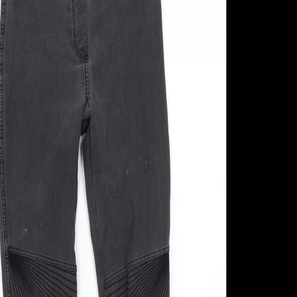 Womens UK Size 10 Papaya Regular Fit Skinny Grey Jeans