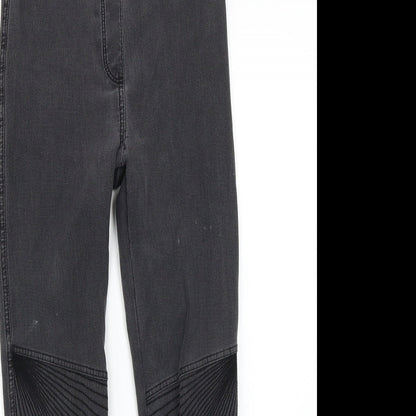 Womens UK Size 10 Papaya Regular Fit Skinny Grey Jeans