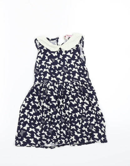 Girl2girl Girls Blue Animal Print  A-Line  Size 2-3 Years