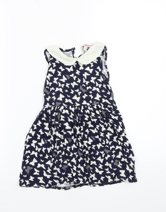 Girl2girl Girls Blue Animal Print  A-Line  Size 2-3 Years