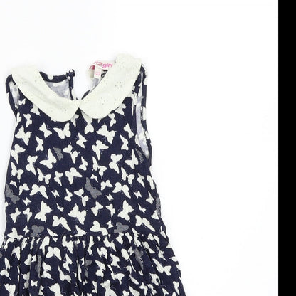 Girl2girl Girls Blue Animal Print  A-Line  Size 2-3 Years