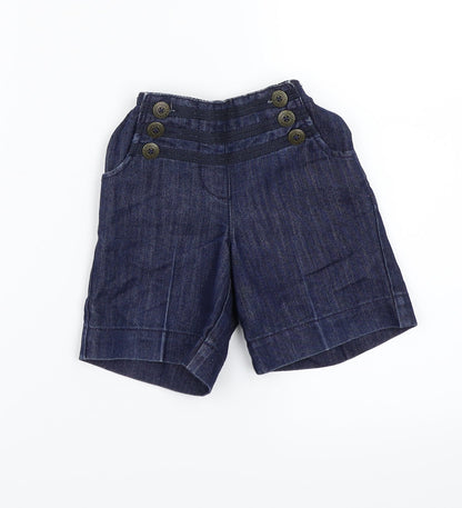NEXT Girls Blue   Cropped Trousers Size 9-12 Months