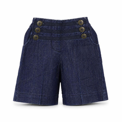 NEXT Girls Blue   Cropped Trousers Size 9-12 Months