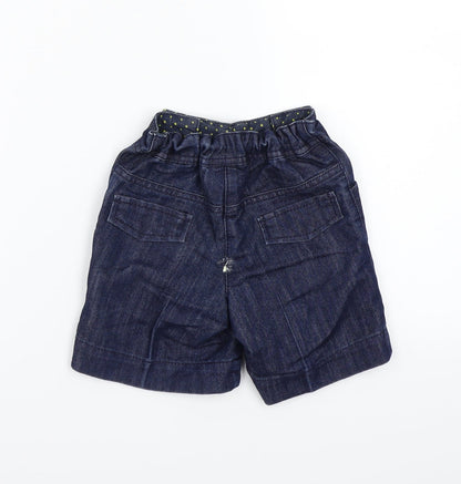 NEXT Girls Blue   Cropped Trousers Size 9-12 Months