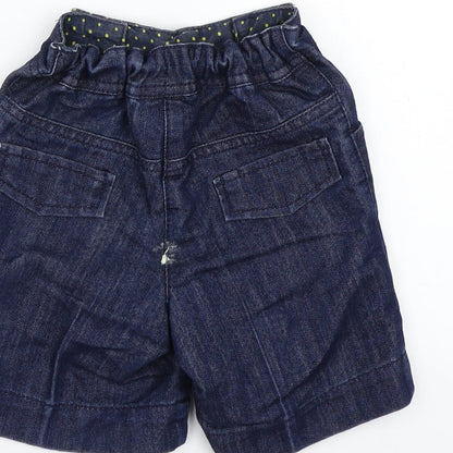 NEXT Girls Blue   Cropped Trousers Size 9-12 Months
