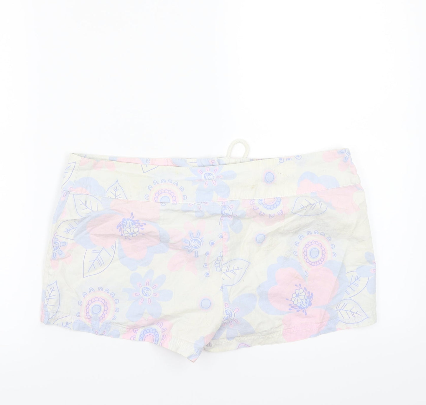 Papaya Womens Blue Floral  Bermuda Shorts Size 12