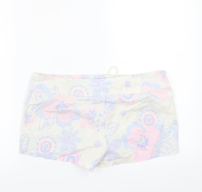 Papaya Womens Blue Floral  Bermuda Shorts Size 12