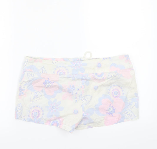 Papaya Womens Blue Floral  Bermuda Shorts Size 12