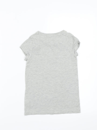 Next Girls Grey   Basic T-Shirt Size 7 Years
