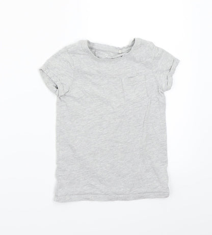 Next Girls Grey   Basic T-Shirt Size 6 Years