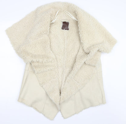 New Look Womens Beige   Gilet Waistcoat Size 12