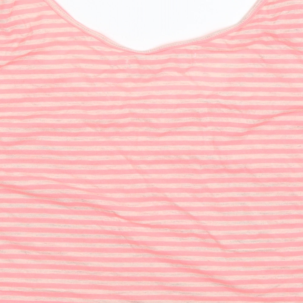 Womens UK Size 12 New Look Pink Basic Tank