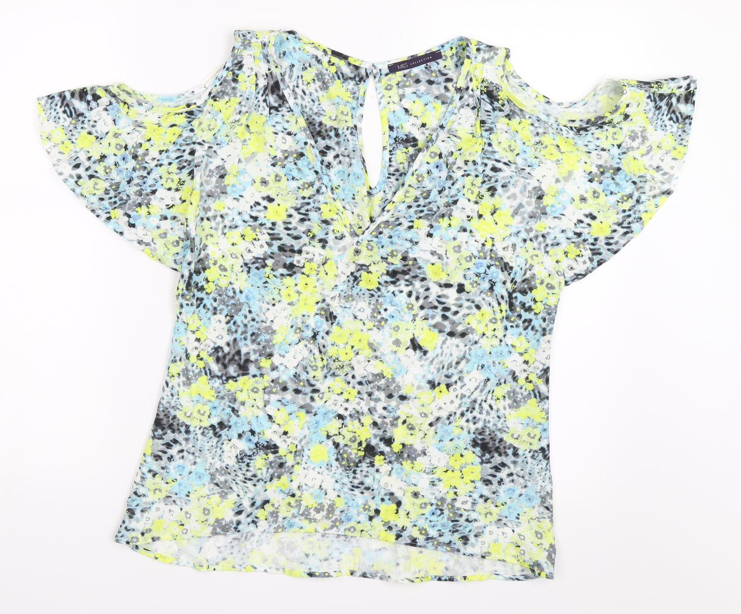 Womens UK Size 8 Marks and Spencer Yellow Basic Blouse