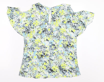Womens UK Size 8 Marks and Spencer Yellow Basic Blouse