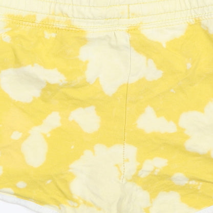 H&M Girls Yellow   Hot Pants Shorts Size 11-12 Years