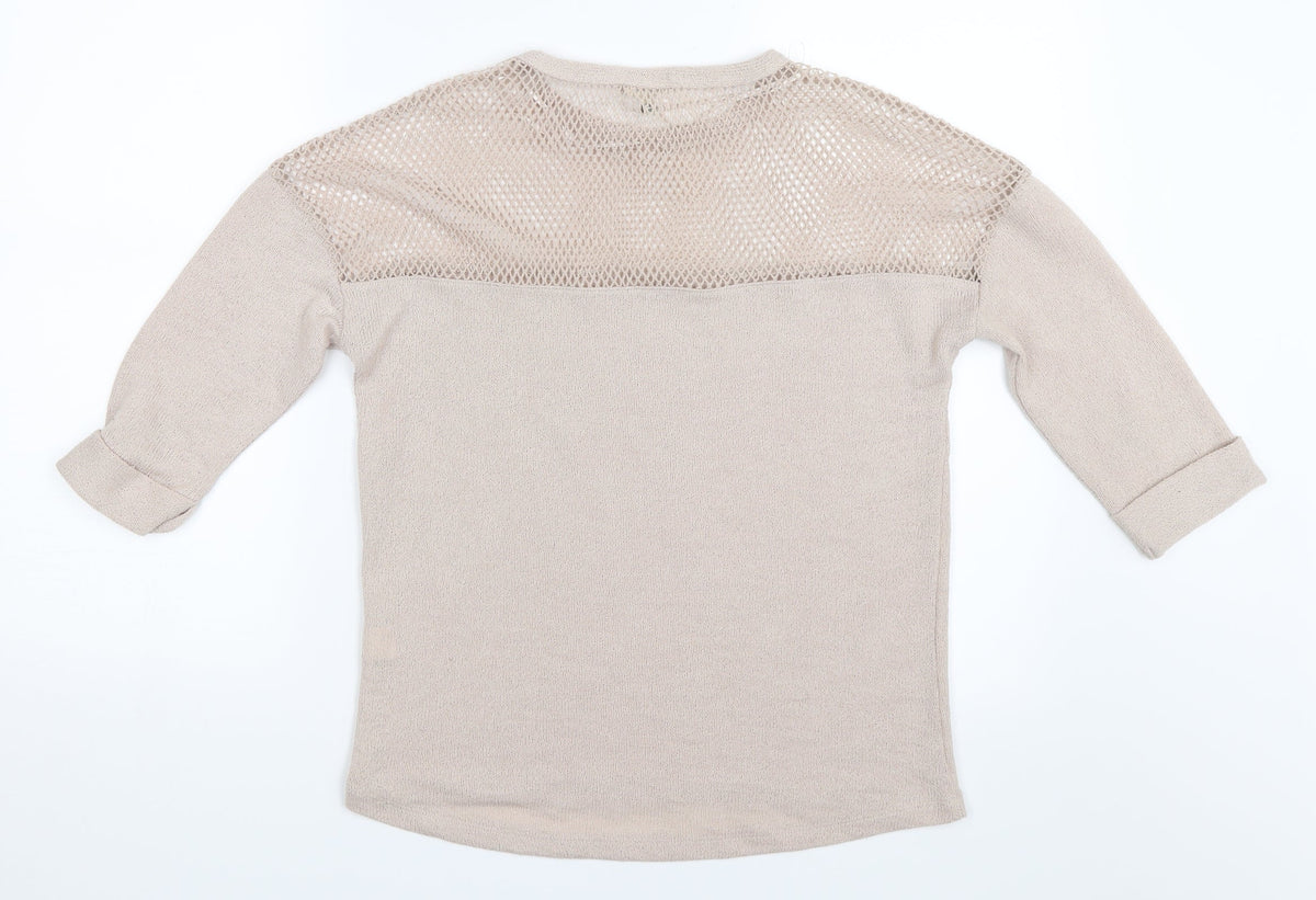 River Island Womens Beige   Pullover Jumper Size 10