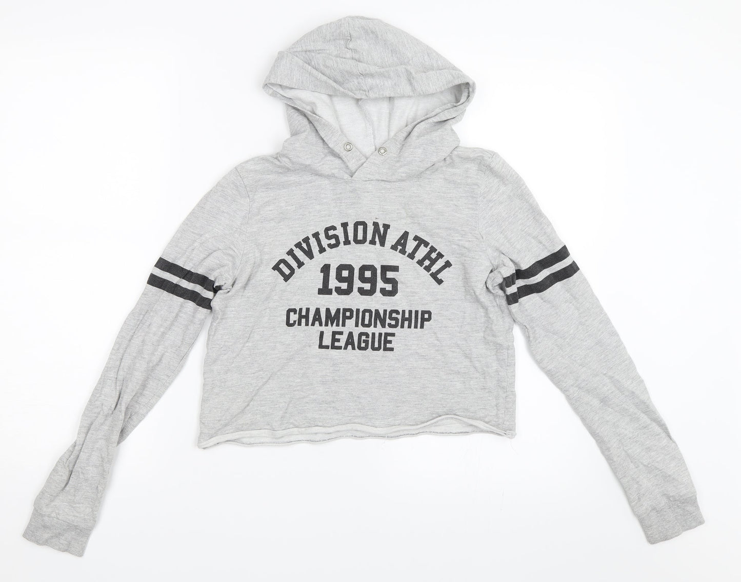 H&M Girls Grey   Pullover Hoodie Size 12-13 Years
