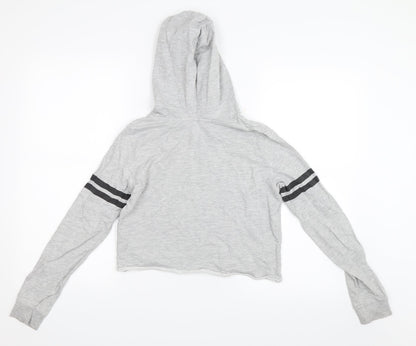 H&M Girls Grey   Pullover Hoodie Size 12-13 Years