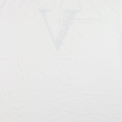 Womens UK Size M Simply Be White Basic T-Shirt