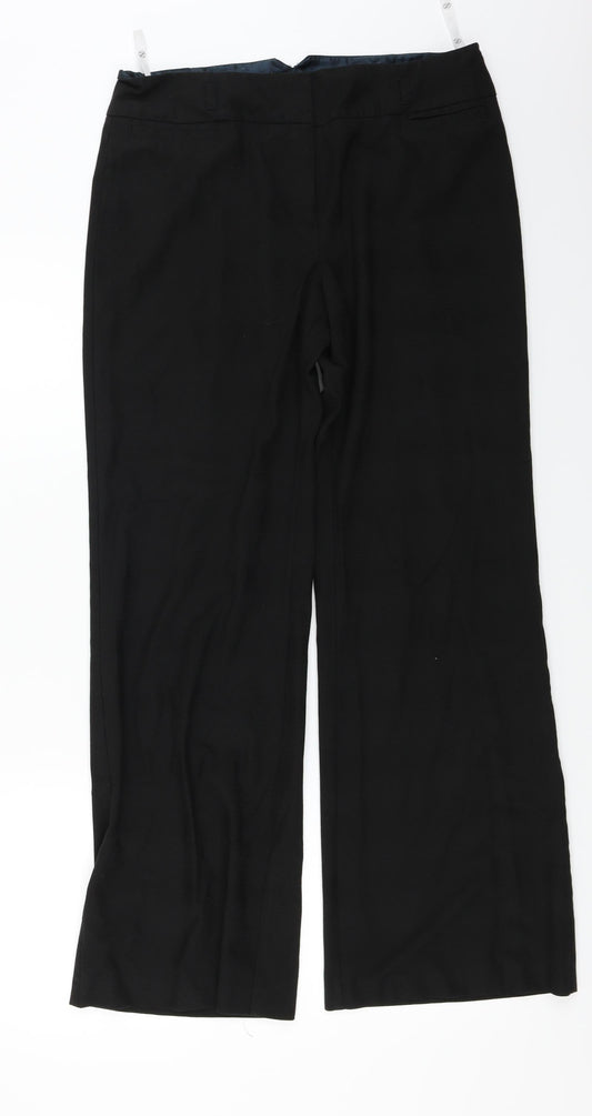 Womens UK Size 12 NEXT Regular Fit  Black Trousers