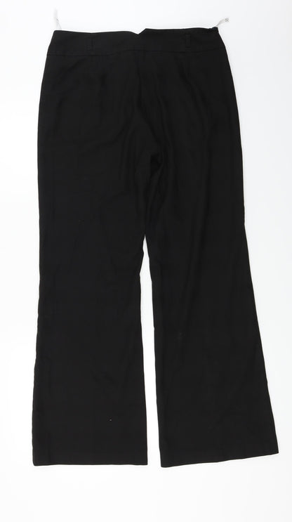Womens UK Size 12 NEXT Regular Fit  Black Trousers