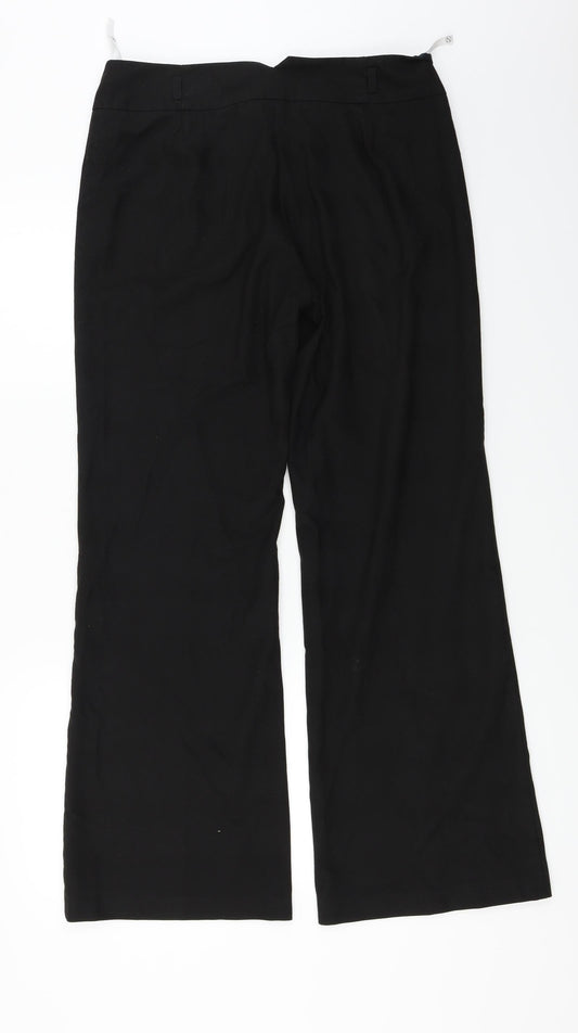 Womens UK Size 12 NEXT Regular Fit  Black Trousers