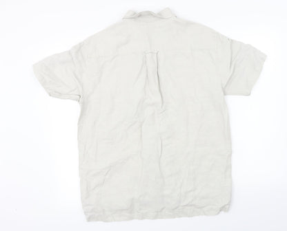 Mens UK Size M inspired by italy Grey  Button-Up Short Sleeve Casual Shirt