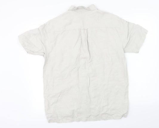 Mens UK Size M inspired by italy Grey  Button-Up Short Sleeve Casual Shirt