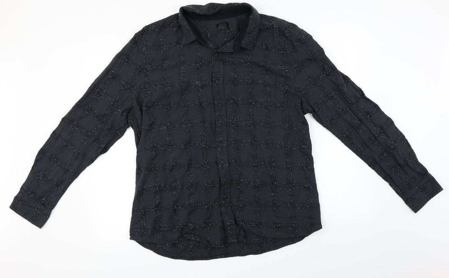 Authentic Casual Wear   Mens Black    Button-Up Size XL