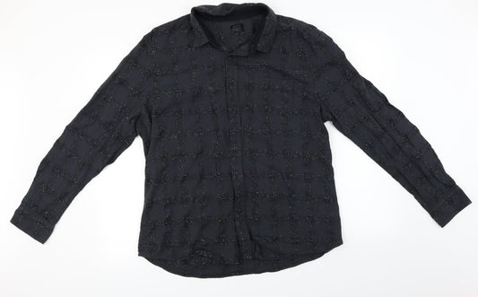 Authentic Casual Wear   Mens Black    Button-Up Size XL