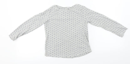 Next  Girls Grey   Basic T-Shirt Size 7 Years