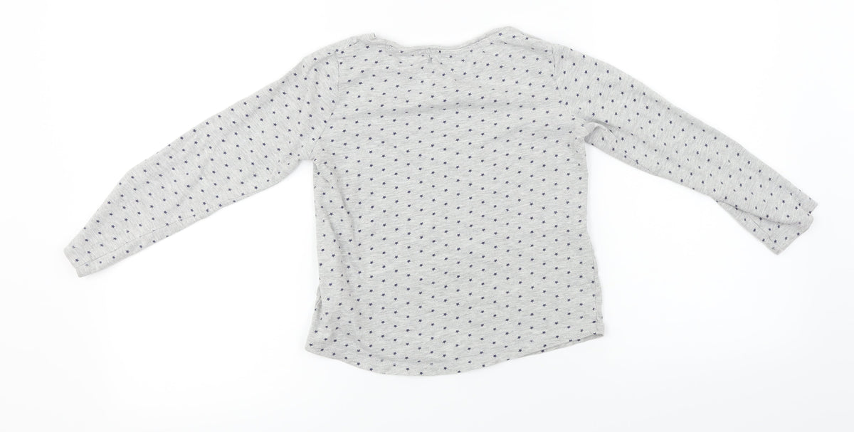 Next  Girls Grey   Basic T-Shirt Size 7 Years