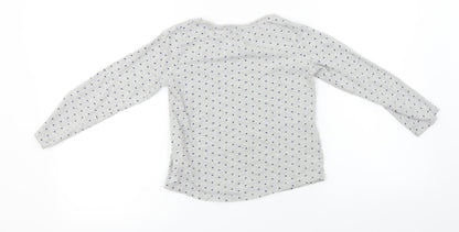 Next  Girls Grey   Basic T-Shirt Size 7 Years