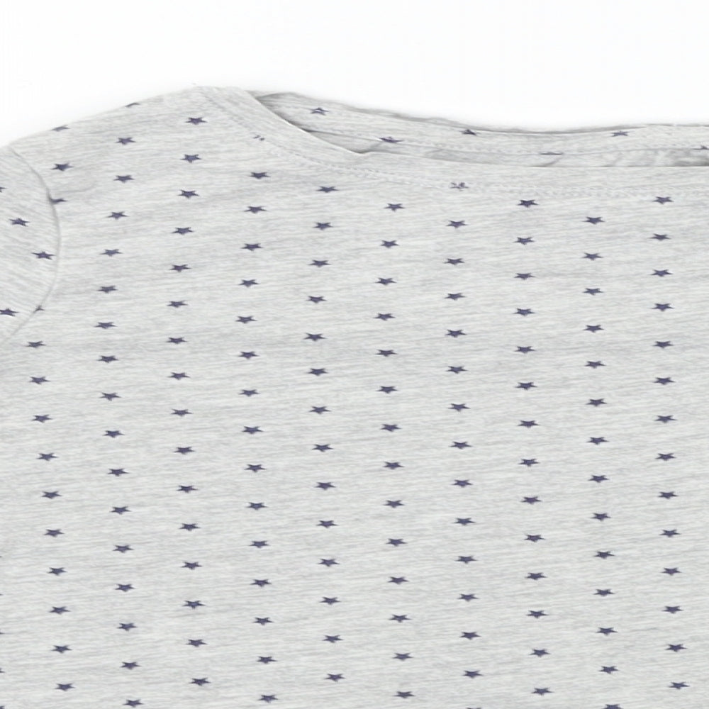Next  Girls Grey   Basic T-Shirt Size 7 Years