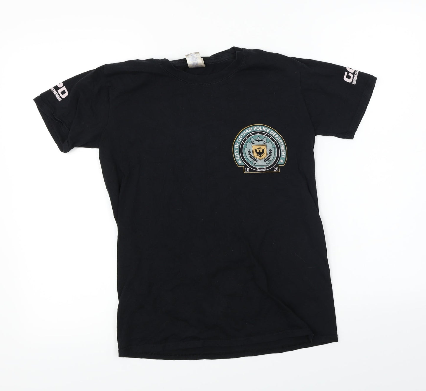 Mens UK Size S Gildan Black  T-Shirt