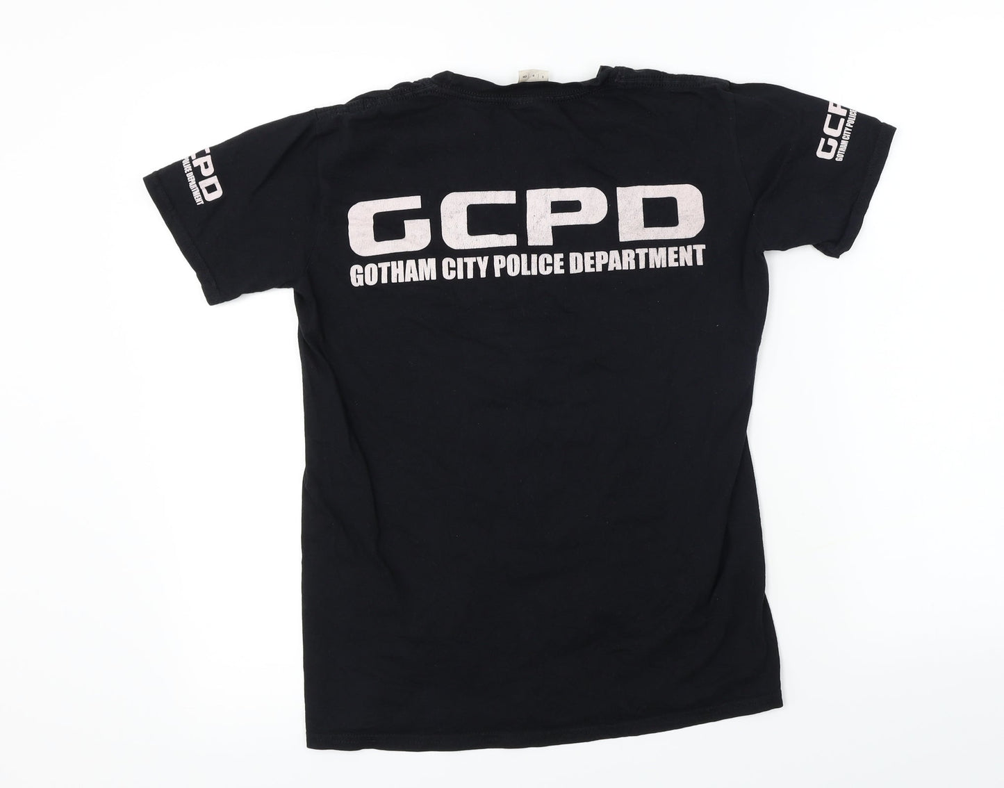 Mens UK Size S Gildan Black  T-Shirt