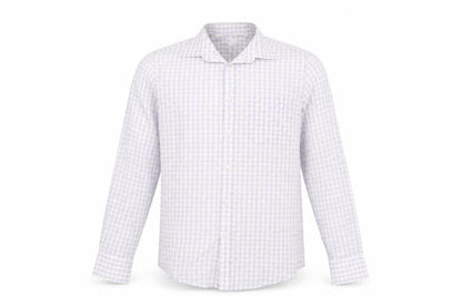 Mens UK Size L Preworn Purple  Button-Up Long Sleeve Casual Shirt