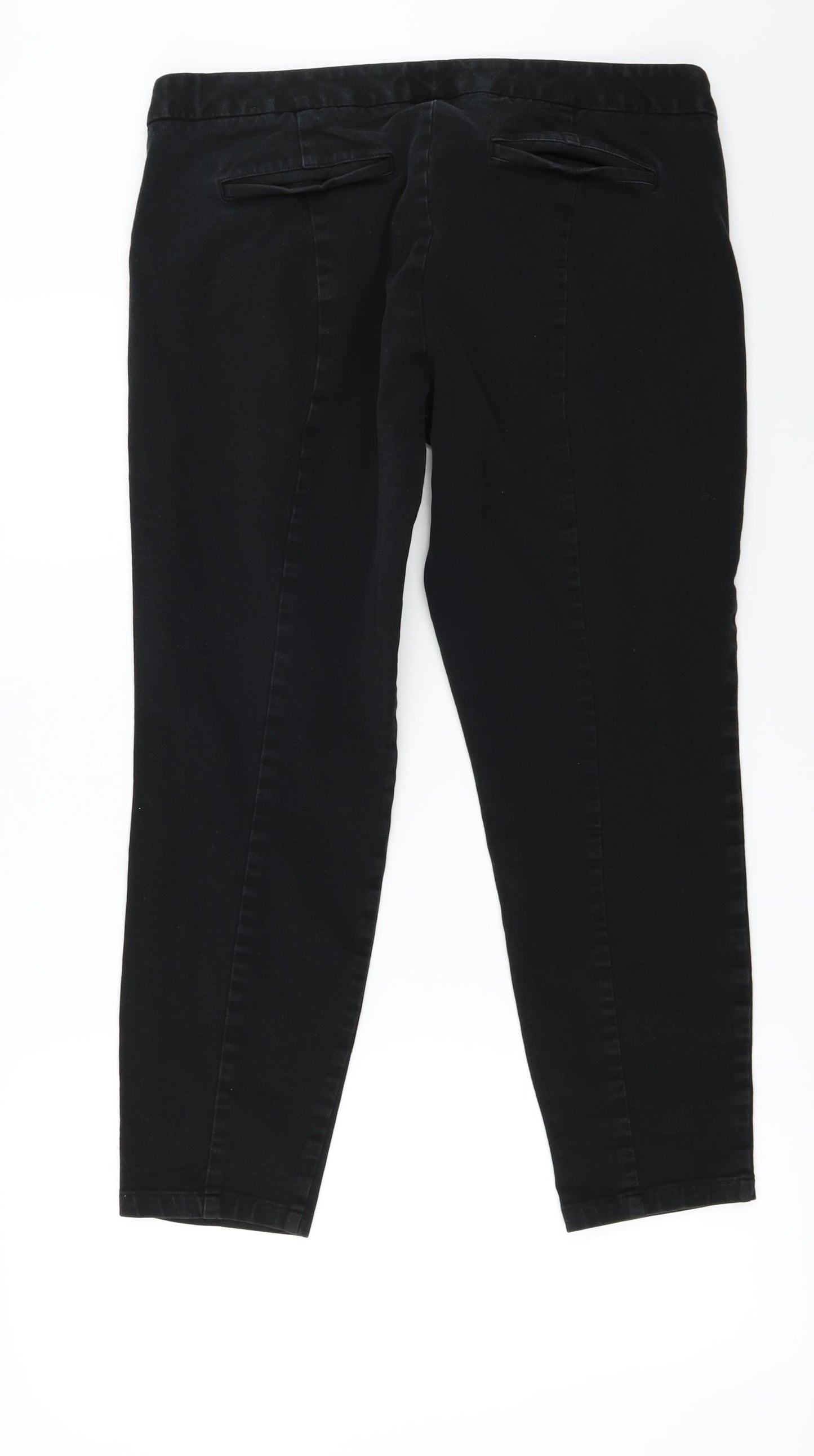 ultra skinny Womens Black   Straight Jeans Size 14 L24 in