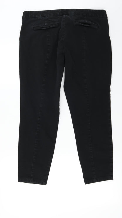 ultra skinny Womens Black   Straight Jeans Size 14 L24 in