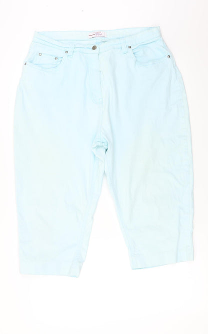 Womens UK Size 32 in Papaya Regular Fit  Blue Trousers
