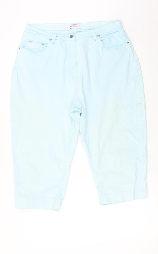 Womens UK Size 32 in Papaya Regular Fit  Blue Trousers